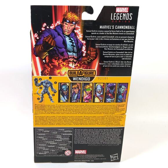 Marvel Legends X-Force Cannonball Action Figure X-Men Wendigo BAF Piece New NIB - Picture 2 of 2